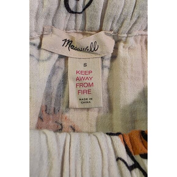 Madewell Lightest Spun Tie‎ Strap Tank Top PJ Women’s Small Seahorse Sketch - Picture 3 of 5